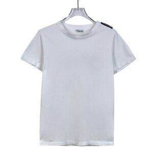 Balenciaga White Round-Neck Short-Sleeved T-Shirt Size S